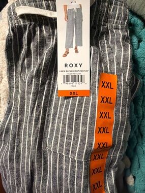 Roxy Linen Blend Crop Pant